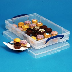 Plastic Clear Box A3 Paper Storage Drip Cakes Tray 10 Litre 1 Really Useful 