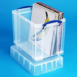 Really Useful Boxes Small Stackable Vinyl Record Storage Box