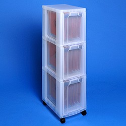 Storage tower with 3x25 litre Really Useful Drawers