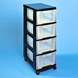 Storage tower with 4x12 litre Really Useful Drawers