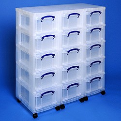 Storage tower triple with 15x9 litre Really Useful Boxes