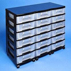 Storage tower triple with 18x7 litre Really Useful Drawers