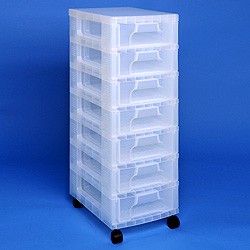Storage tower with 7x7 litre Really Useful Drawers