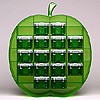 Large apple organiser with 16x0.14 litre boxes