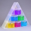 Small pyramid organiser with 6x0.14 litre Really Useful Boxes