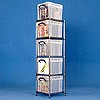 1 bay chrome racking with 5x35L XL Really Useful Boxes