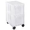 Slimline storage tower with 2x6 litre Really Useful Drawers
