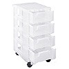 Slimline storage tower with 4x3.5 litre Really Useful Drawers
