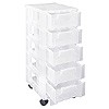 Slimline storage tower with 5x3.5 litre Really Useful Drawers