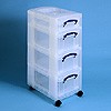 Storage tower with 1x4 + 3x9 litre boxes