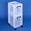 Storage tower with 2x19 litre boxes