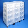 Storage tower triple with 6x7 + 9x12 litre drawers