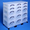 Storage tower triple with 6x4 + 9x9 litre boxes