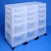 Storage tower double with 6x7 + 4x12 litre drawers
