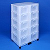 Storage tower double with 10x12 litre drawers
