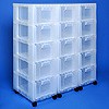 Storage tower triple with 15x12 litre drawers