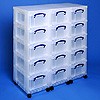 Storage tower triple with 15x9 litre boxes