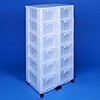 Storage tower double with 12x12 litre drawers