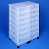 Storage tower double with 14x7 litre drawers
