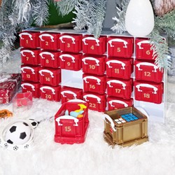 0.14 litre x24 Really Useful Christmas Advent Calendar Organiser Pack