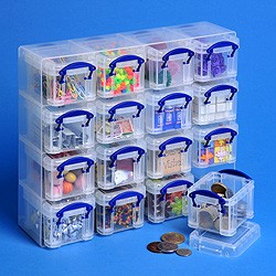 Really Useful Box 16 Storage Organisers 0.14 Litre Bright Color 