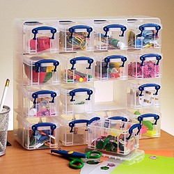 Really Useful Box Plastic Storage Organiser 0.3 Litre Pack Of 16 