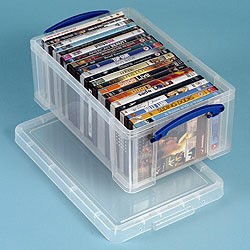 Really Useful Box 9 Litre Plastic Storage Box Clear 