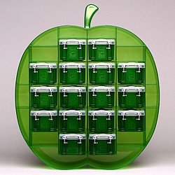 Large apple organiser with 16x0.14 litre Really Useful Boxes