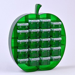 Large apple organiser with 4x0.07 + 16x0.14 litre Really Useful Boxes