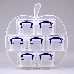 Small apple organiser with 7x0.14 litre Really Useful Boxes