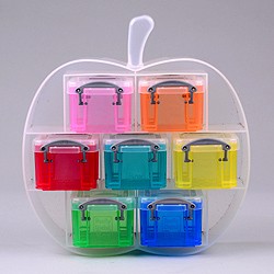 Small apple organiser with 7x0.14 litre Really Useful Boxes