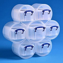 Large flower organiser with 6x0.3 + 1x0.7 litre Really Useful Boxes
