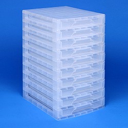 Desktop organiser with 10x3 litre Really Useful Drawers