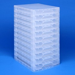 Desktop organiser with 11x3 litre Really Useful Drawers