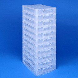Desktop organiser with 11x5 litre Really Useful Drawers