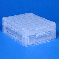 Desktop organiser with 1x3 + 1x5 litre Really Useful Drawers