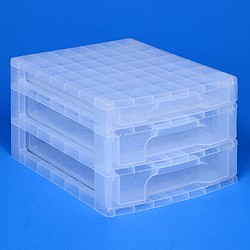 Desktop organiser with 1x3 + 2x5 litre Really Useful Drawers