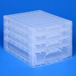 Desktop organiser with 3x3 + 1x5 litre Really Useful Drawers