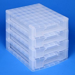 Desktop organiser with 4x5 litre Really Useful Drawers