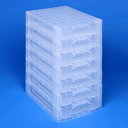 Desktop organiser with 7x5 litre Really Useful Drawers