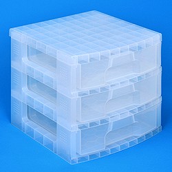 Scrapbook Drawers tower with 3x9.5 litre drawers
