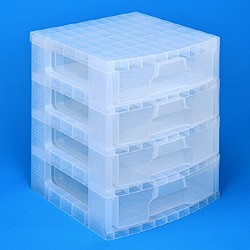 Scrapbook Drawers tower with 4x9.5 litre drawers