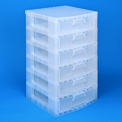 Scrapbook Drawers tower with 6x9.5 litre drawers
