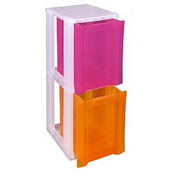 Slimline storage tower with 2x11.5 litre Really Useful Drawers