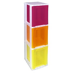 Slimline storage tower with 3x11.5 litre Really Useful Drawers