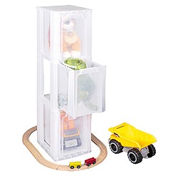 Slimline storage tower with 3x11.5 litre Really Useful Drawers