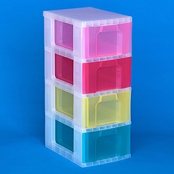 Storage tower with 4x12 litre Really Useful Drawers