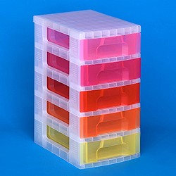 Storage tower with 5x7 litre Really Useful Drawers