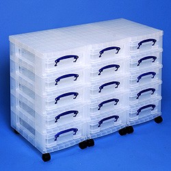 Storage tower triple with 15x4 litre Really Useful Boxes