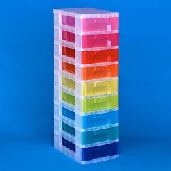Storage tower with 9x7 litre Really Useful Drawers